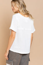 Load image into Gallery viewer, Half Sleeve V neck Waffle Knit Top