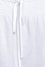 Load image into Gallery viewer, PUFF SLEEVE SMOCKING DETAIL FLARED TOP