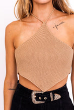 Load image into Gallery viewer, HALTER CROCHET KNIT Top