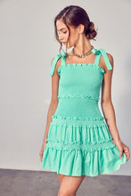 Load image into Gallery viewer, SMOCKED TIERED DRESS