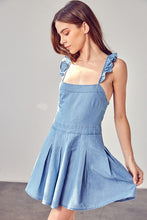 Load image into Gallery viewer, Oh So Flirty Denim Dress
