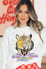 Load image into Gallery viewer, ROCK AND ROLL RETRO TIGER GRAPHIC SWEATSHIRT