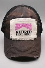 Load image into Gallery viewer, Pink Leopard Retired Hot Girl Patch Trucker Hat
