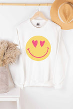 Load image into Gallery viewer, LOVELY SMILEY FACE GRAPHIC SWEATSHIRT
