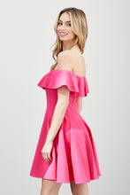 Load image into Gallery viewer, A LINE RUFFLE DRESS