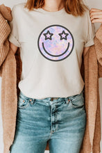 Load image into Gallery viewer, Tie Dye Smiley Graphic Tee