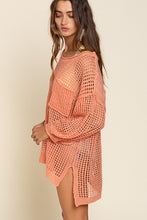 Load image into Gallery viewer, Oversized Fit See through Pullover Sweater