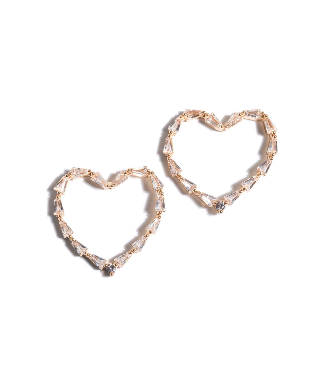 Feliz Heart Crystal Earrings