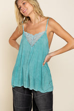 Load image into Gallery viewer, V camisole Tank with Lace on Front