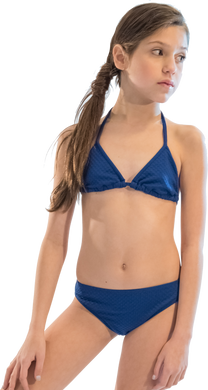 Cheryl Kids Electric Blue Triangle Bikini