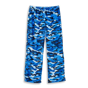 Top Trenz Blue Camo Fuzzy Lounge Pants