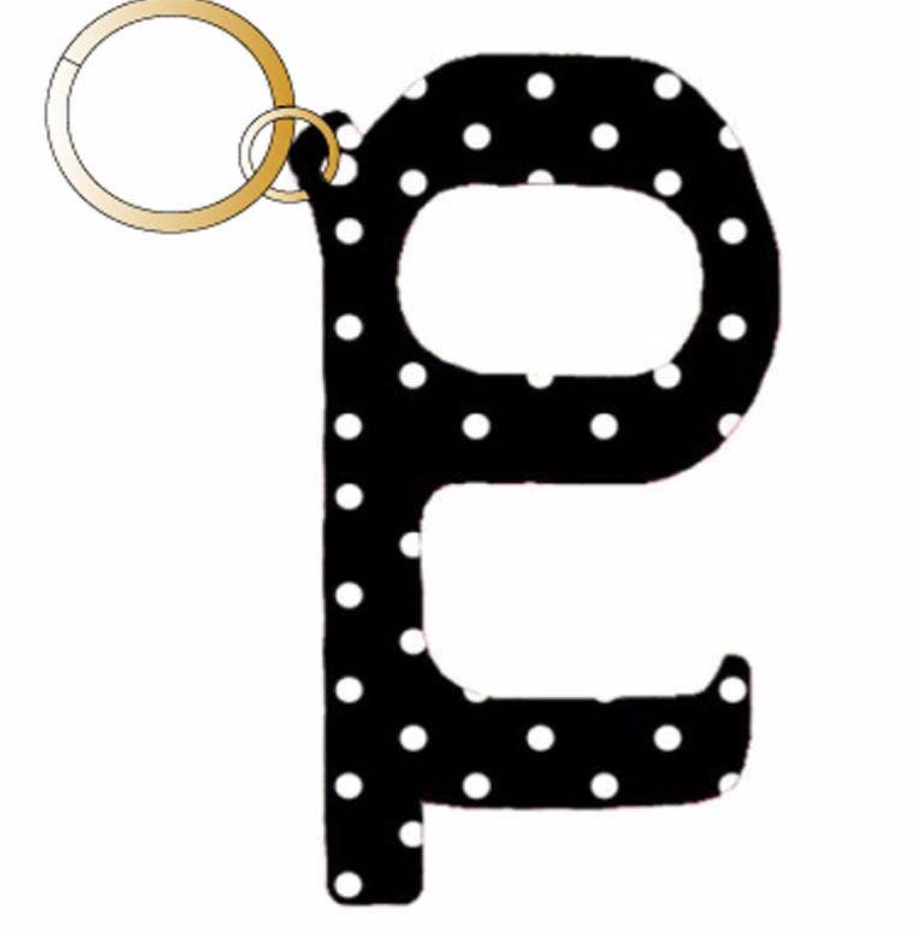 Polka Dot  Hands Free Key Chain & Door Opener