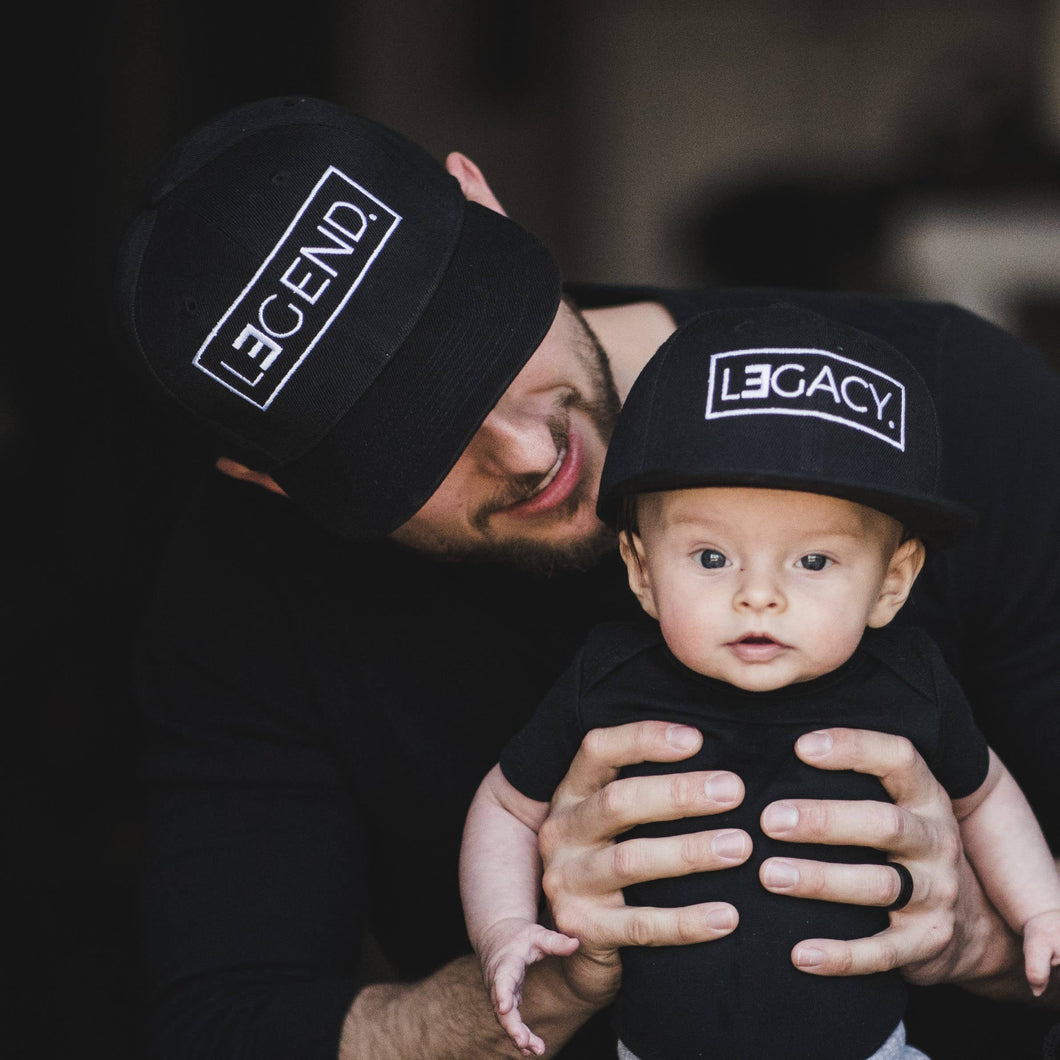 (KIDS HAT) Father's Day Gift - Legend and Legacy Embroidered Hats